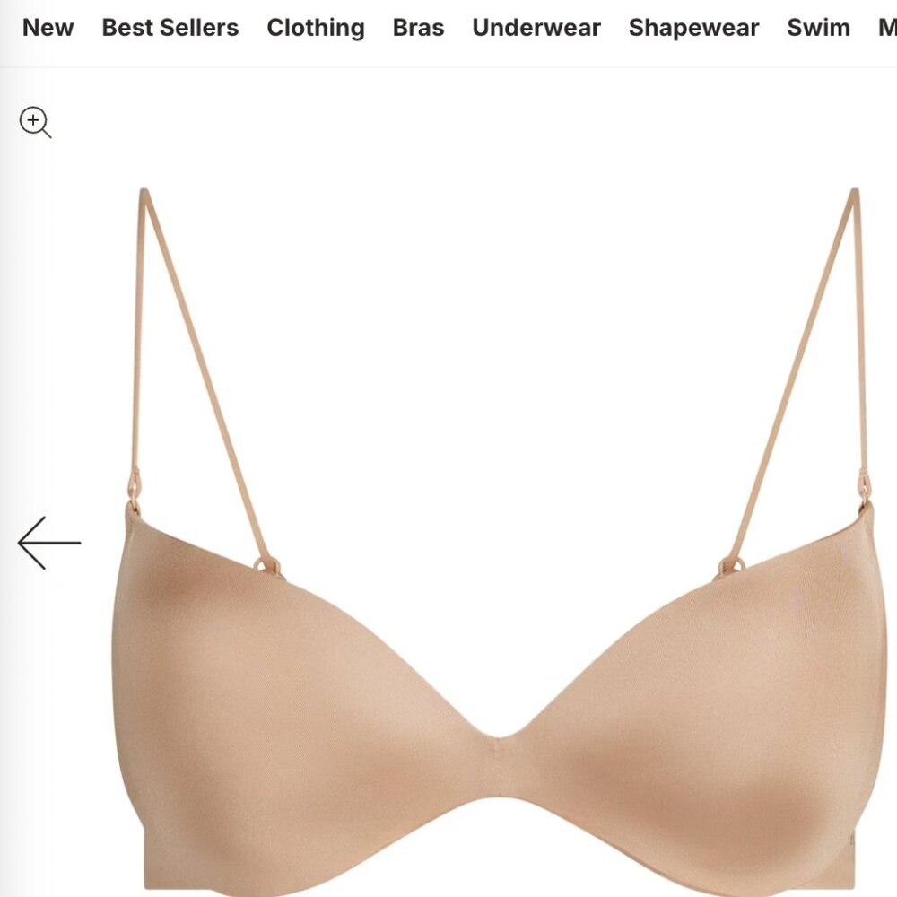 Skims Women's Natural Micro Strap Plunge Bra